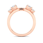 0.75CTW Round Shaped Lab Grown Diamond (F/VS) Fashion Wrap Ring in 14K Gold