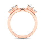 0.75CTW Round Shaped Lab Grown Diamond (F/VS) Fashion Wrap Ring in 14K Gold