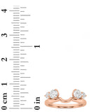 0.75CTW Round Shaped Lab Grown Diamond (F/VS) Fashion Wrap Ring in 14K Gold