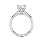 1CTW Round Shaped Lab Grown Diamond (E/VS) Classic Solitaire Engagement Ring in 14K Gold