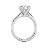 1CTW Round Shaped Lab Grown Diamond (E/VS) Classic Solitaire Engagement Ring in 14K Gold