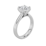 1.5CTW Round Shaped Lab Grown Diamond (E/VS) Classic Solitaire Engagement Ring in 14K Gold