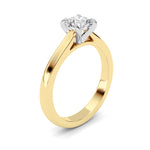 1.5CTW Round Shaped Lab Grown Diamond (E/VS) Classic Solitaire Engagement Ring in 14K Gold