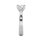 2CTW Round Shaped Lab Grown Diamond (E/VS) Classic Solitaire Engagement Ring in 14K Gold