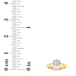 2CTW Round Shaped Lab Grown Diamond (E/VS) Classic Solitaire Engagement Ring in 14K Gold