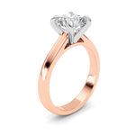 2CTW Round Shaped Lab Grown Diamond (E/VS) Classic Solitaire Engagement Ring in 14K Gold