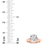 2CTW Round Shaped Lab Grown Diamond (E/VS) Classic Solitaire Engagement Ring in 14K Gold