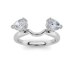 1CTW Pear Shaped Lab Grown Diamond (F/VS) Wrap Ring in 14K Gold