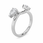 1CTW Pear Shaped Lab Grown Diamond (F/VS) Wrap Ring in 14K Gold
