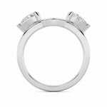 1CTW Pear Shaped Lab Grown Diamond (F/VS) Wrap Ring in 14K Gold