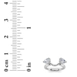 1CTW Pear Shaped Lab Grown Diamond (F/VS) Wrap Ring in 14K Gold