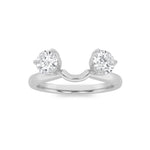 1CTW Round Shaped Lab Grown Diamond (F/VS) Wrap Ring in 14K Gold