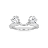 1CTW Round Shaped Lab Grown Diamond (F/VS) Wrap Ring in 14K Gold