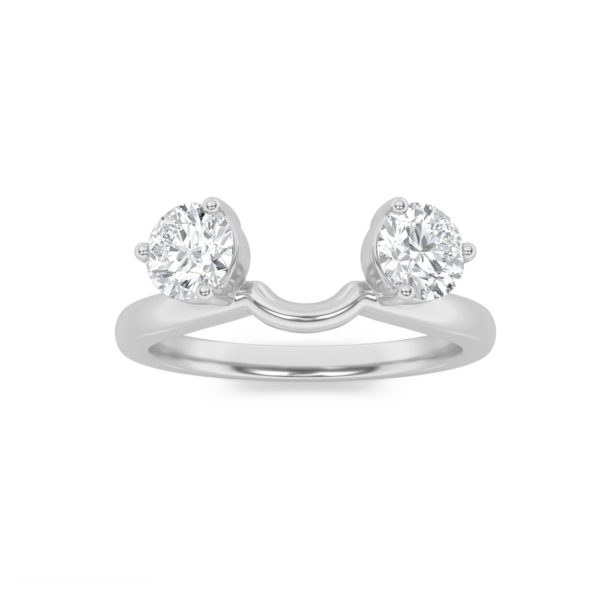 1CTW Round Shaped Lab Grown Diamond (F/VS) Wrap Ring in 14K Gold