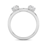 1CTW Round Shaped Lab Grown Diamond (F/VS) Wrap Ring in 14K Gold