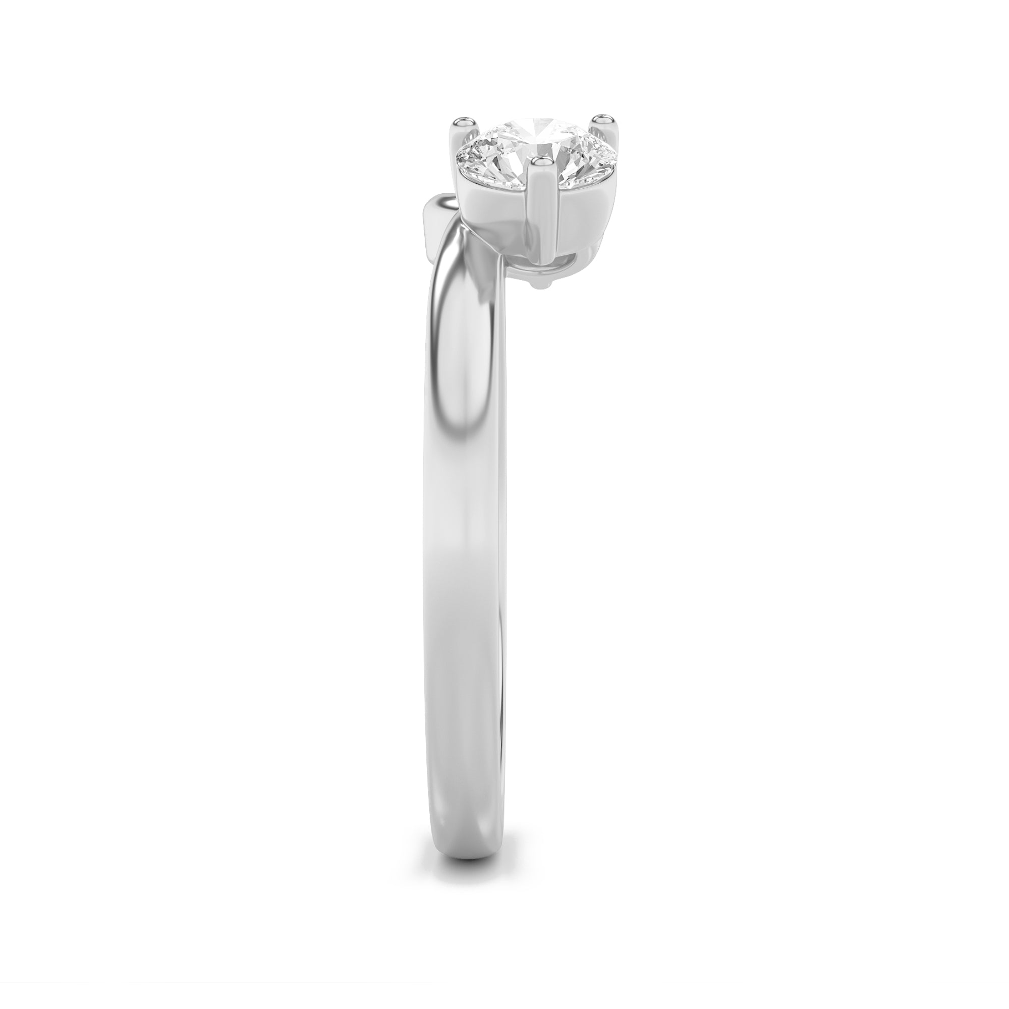 1CTW Round Shaped Lab Grown Diamond (F/VS) Wrap Ring in 14K Gold