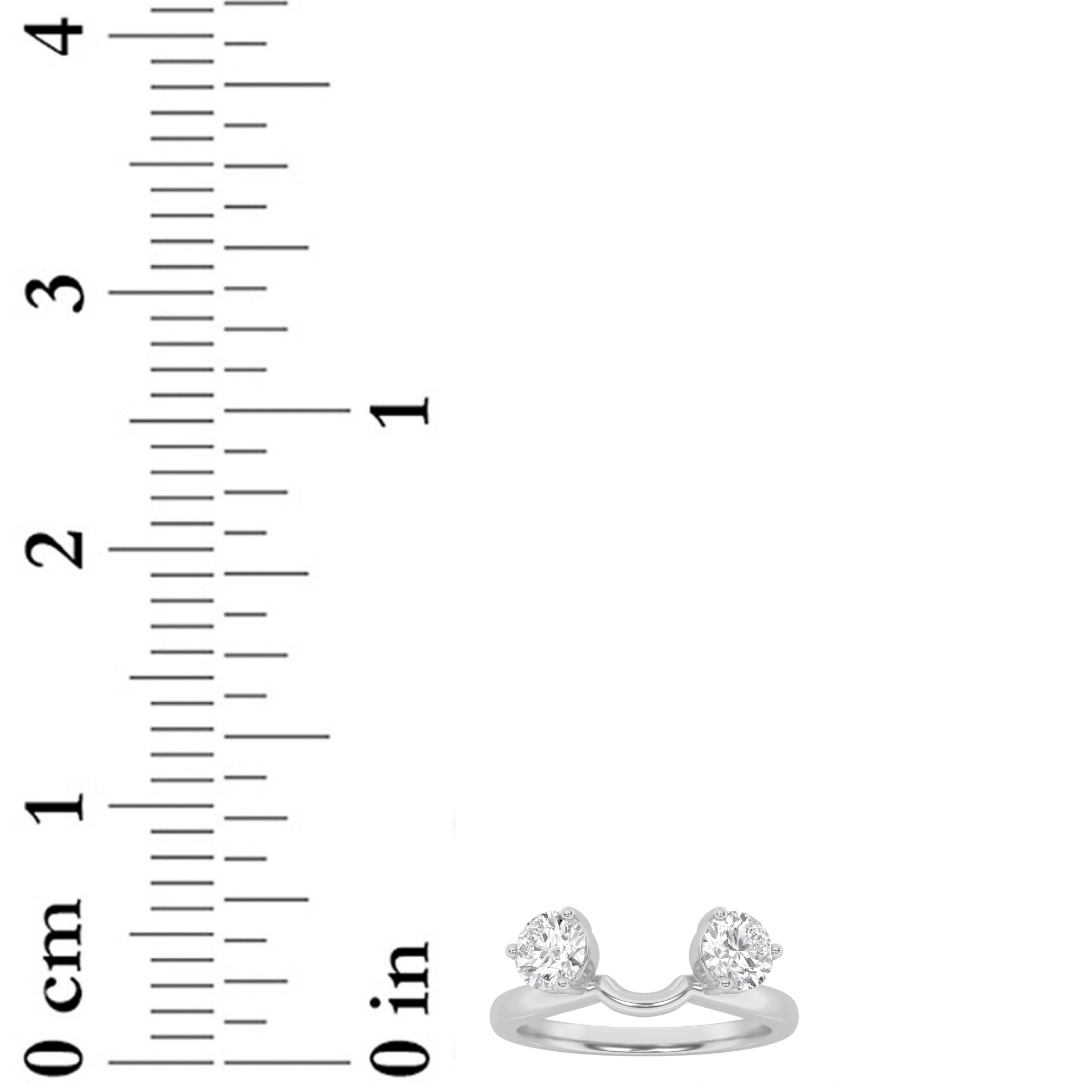 1CTW Round Shaped Lab Grown Diamond (F/VS) Wrap Ring in 14K Gold