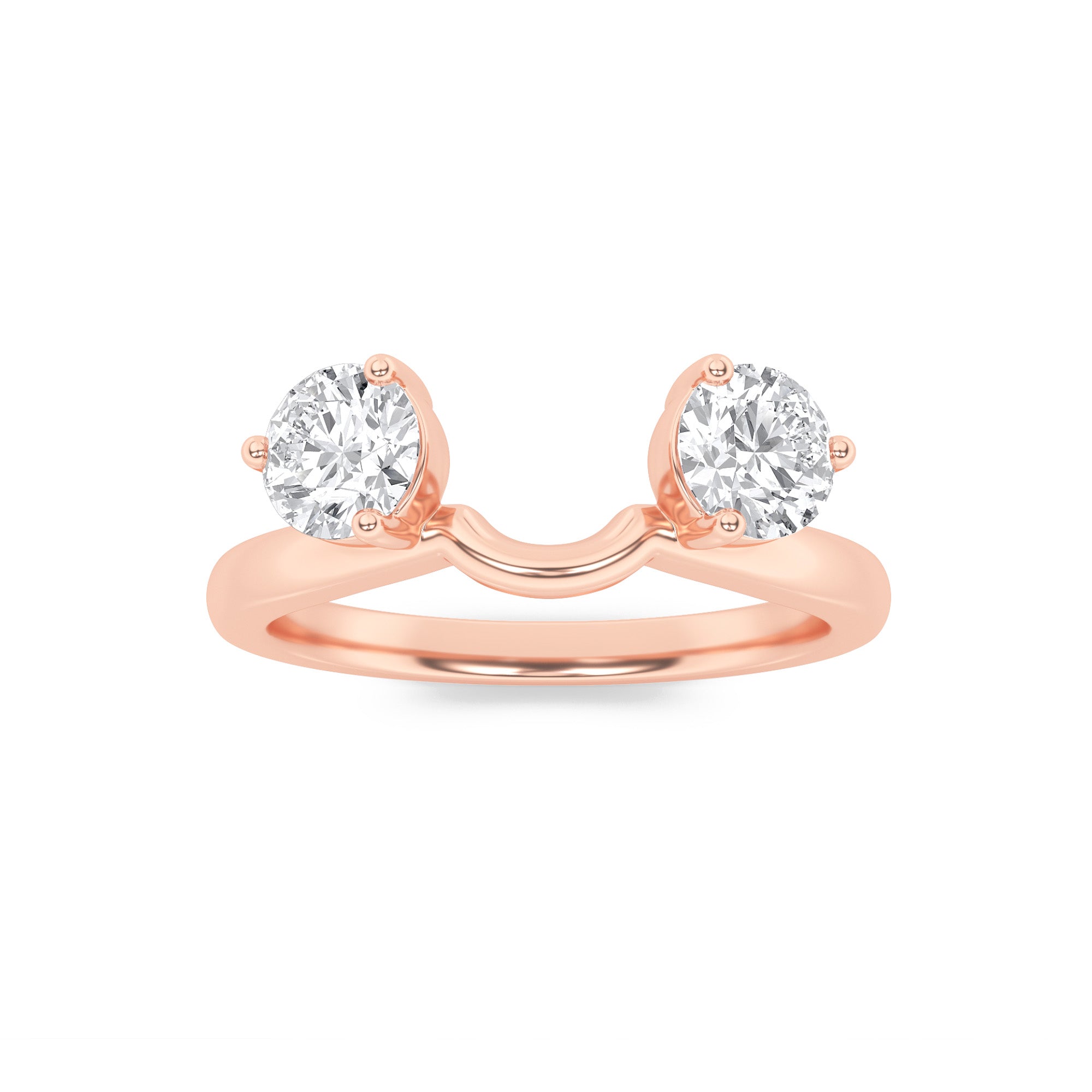 1CTW Round Shaped Lab Grown Diamond (F/VS) Wrap Ring in 14K Gold