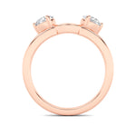 1CTW Round Shaped Lab Grown Diamond (F/VS) Wrap Ring in 14K Gold