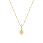 1CTW Emerald Shaped Lab Grown Diamond (F/VS) Dog Tag Pendant in 14K Gold