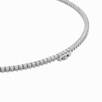 10CTW Round Shaped Lab Grown Diamond (F/VS) Three Prong Graduating Necklace in 14K Gold