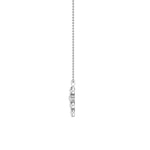 3CTW Oval Shaped Lab Grown Diamond (F/VS) Cross Pendant in 14K Gold