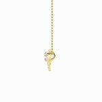 0.5CTW Round Shaped Lab Grown Diamond (F/VS) Heart Shaped   Pendant in 14K Gold