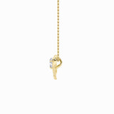 0.5CTW Round Shaped Lab Grown Diamond (F/VS) Heart Shaped   Pendant in 14K Gold