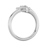 0.5CTW Round Shaped Lab Grown Diamond (F/VS) Heart Shaped Ring in 14K Gold