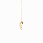 1CTW Round Shaped Lab Grown Diamond (F/VS) Heart Shaped Pendant in 14K Gold