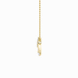 2.5CTW Marquise Shaped Lab Grown Diamond (F/VS) Heart Shaped Pendant in 14K Gold