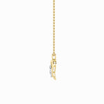 2CTW Pear Shaped Lab Grown Diamond (F/VS) Heart Shaped Pendant in 14K Gold