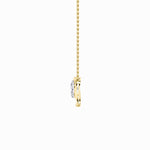 2CTW Oval Shaped Lab Grown Diamond (F/VS) Heart Shaped Pendant in 14K Gold