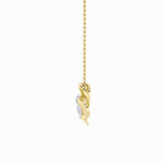 2CTW Pear Shaped Lab Grown Diamond (F/VS) Heart Shaped Pendant in 14K Gold