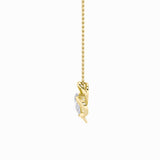 2CTW Pear Shaped Lab Grown Diamond (F/VS) Heart Shaped Pendant in 14K Gold