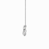 2CTW Pear Shaped Lab Grown Diamond (F/VS) Heart Shaped Pendant in 14K Gold