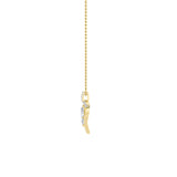2.5CTW Marquise Shaped Lab Grown Diamond (F/VS) Heart Shaped Pendant in 14K Gold
