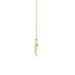1CTW Round Shaped Lab Grown Diamond (F/VS) Heart Shaped Pendant in 14K Gold