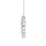 3CTW Marquise Shaped Lab Grown Diamond (F/VS) Heart Shaped Pendant in 14K Gold