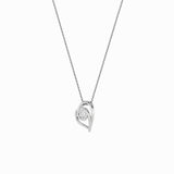 1CTW Round Shaped Lab Grown Diamond (F/VS) Heart Shaped Pendant in 14K Gold