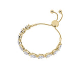 3.5CTW Pear Shaped Lab Grown Diamond (F/VS) Bolo Bracelet in 14K Gold