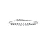 2CTW Round Shaped Lab Grown Diamond (F/VS) Bolo Bracelet in 14K Gold