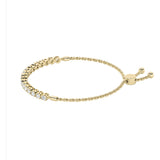 2CTW Round Shaped Lab Grown Diamond (F/VS) Bolo Bracelet in 14K Gold