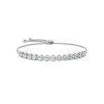 2.5CTW Round Shaped Lab Grown Diamond (F/VS) Bolo Bracelet in 14K Gold