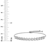 2.5CTW Round Shaped Lab Grown Diamond (F/VS) Bolo Bracelet in 14K Gold