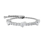 4.5CTW Pear Shaped Lab Grown Diamond (F/VS) Bolo Bracelet in 14K Gold