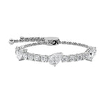 4.5CTW Pear Shaped Lab Grown Diamond (F/VS) Bolo Bracelet in 14K Gold