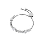 4.5CTW Pear Shaped Lab Grown Diamond (F/VS) Bolo Bracelet in 14K Gold