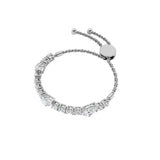 4.5CTW Pear Shaped Lab Grown Diamond (F/VS) Bolo Bracelet in 14K Gold