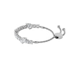 4.5CTW Pear Shaped Lab Grown Diamond (F/VS) Bolo Bracelet in 14K Gold